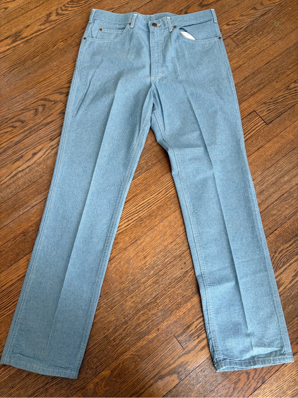 Rare Vintage NOS/NWT 90s LL Bean lightweight “Chambray Jean” straight leg